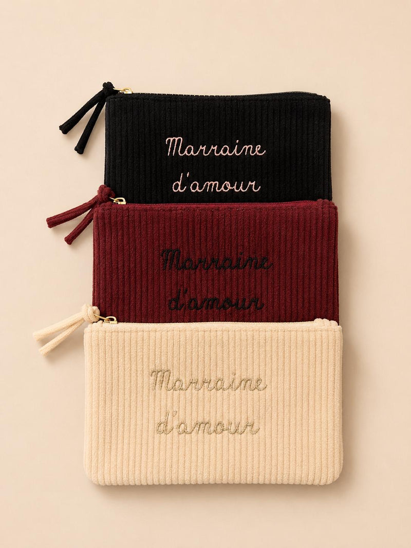 Pochette « Marraine d’amour (velours) »