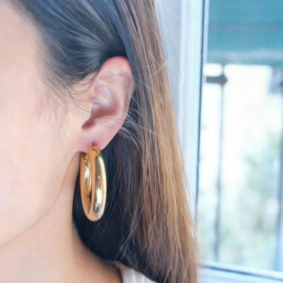 Boucles d'oreilles en acier inoxydable