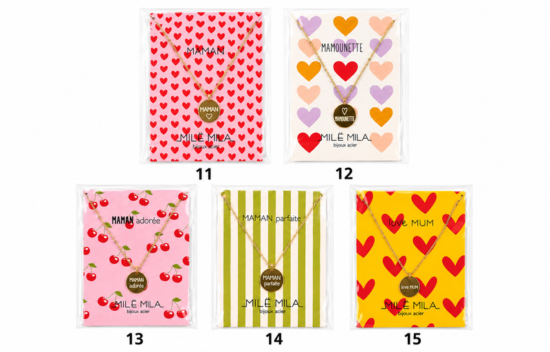 Carte Collier Maman - Fête des Mères (11 à 15)