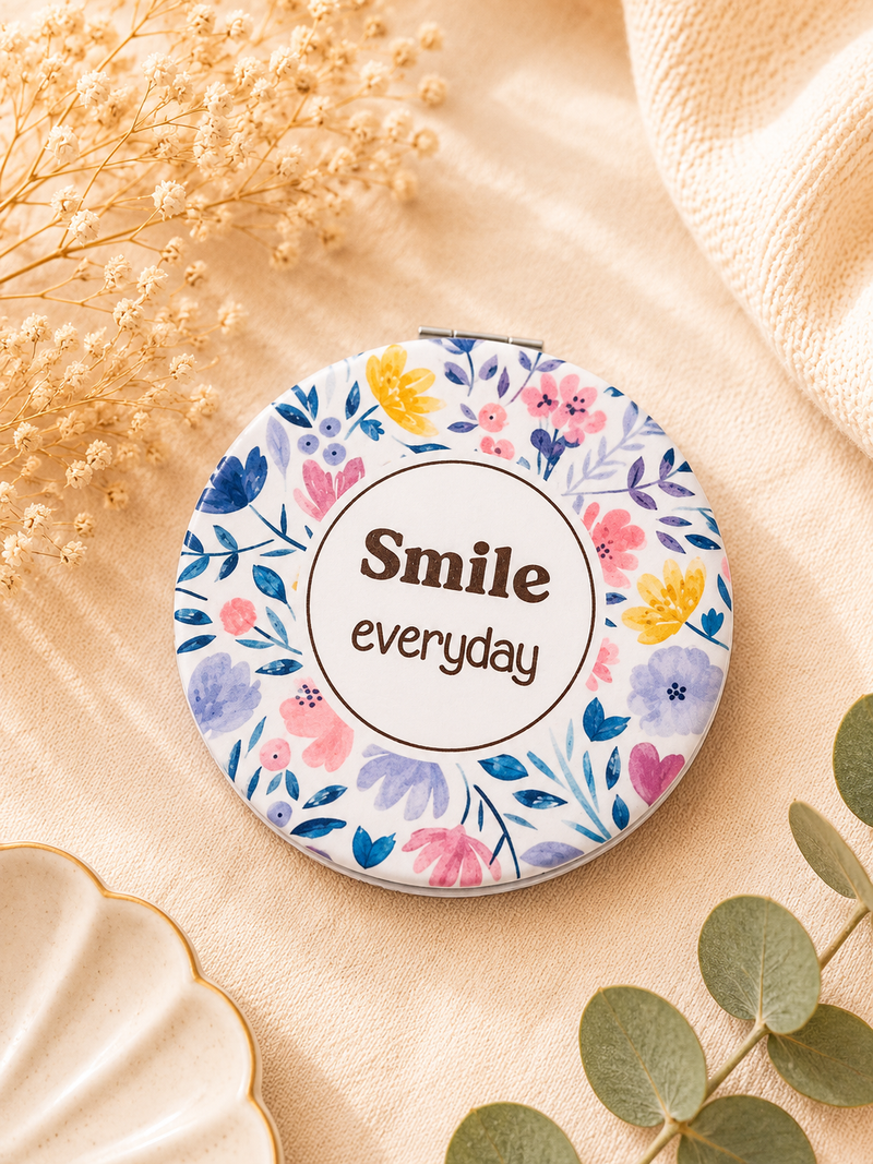 Miroir de Poche Rond - Smile Everyday