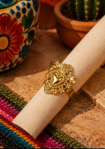 Bague Cœur Ex Voto