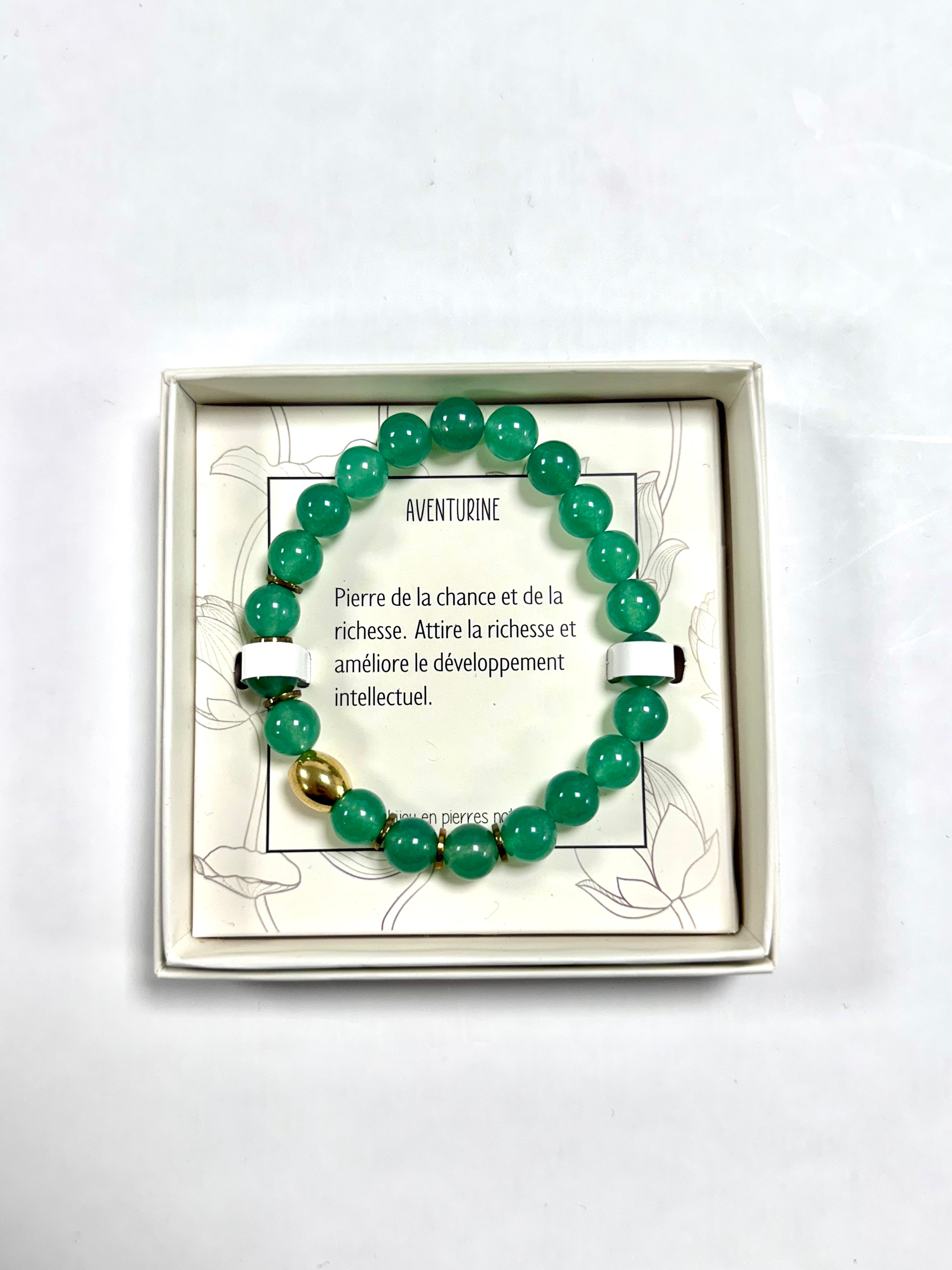 Bracelet en Pierre Naturelle - Aventurine