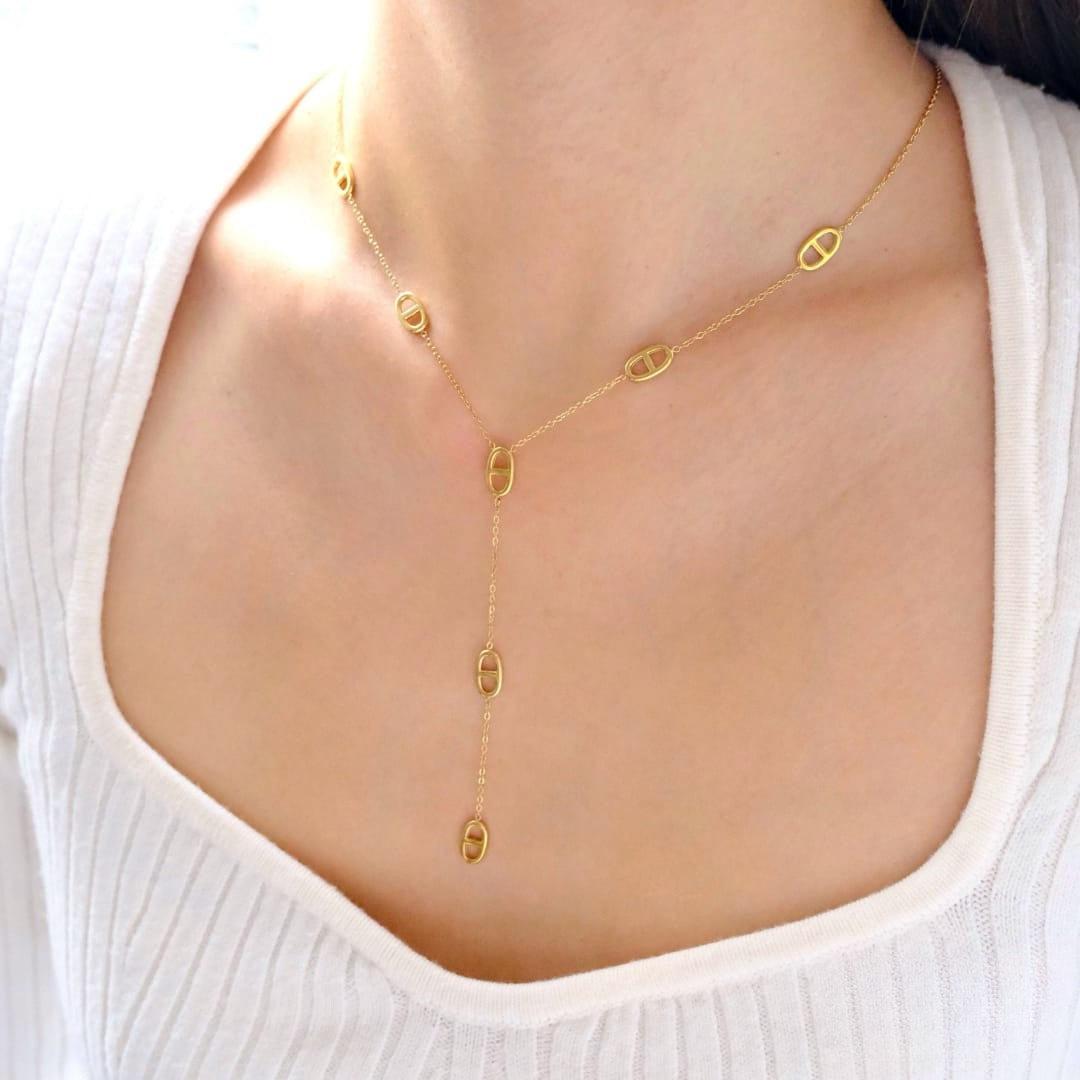 Sautoir Maille Marine Simple en Acier Inoxydable