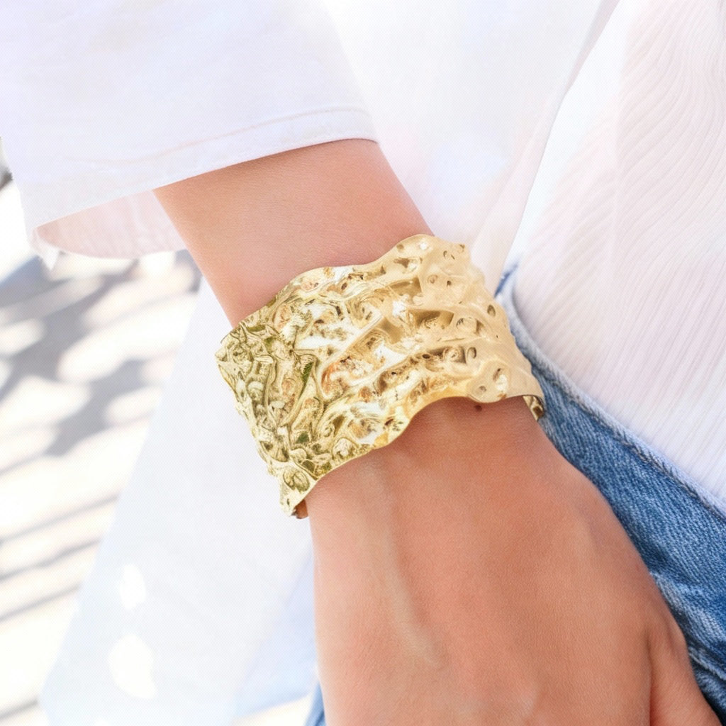 Bracelet manchette « Grana » large