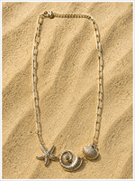 Collier Duo Marine - Coquillage & Étoile de Mer