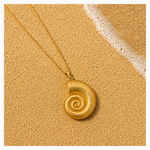 Collier Pendentif Coquillage - Pur Acier Inoxydable