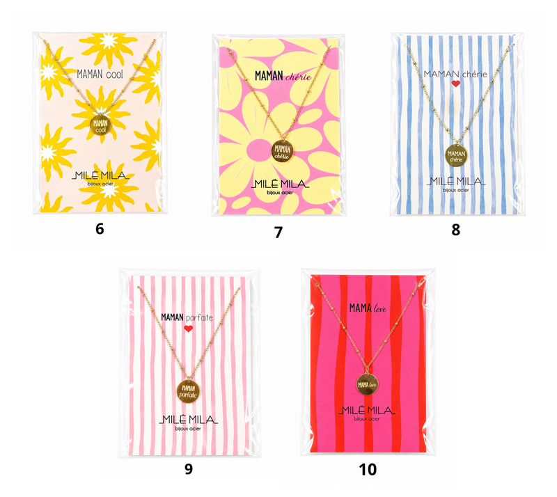 Carte Collier Maman - Fête des Mères (6 à 10)