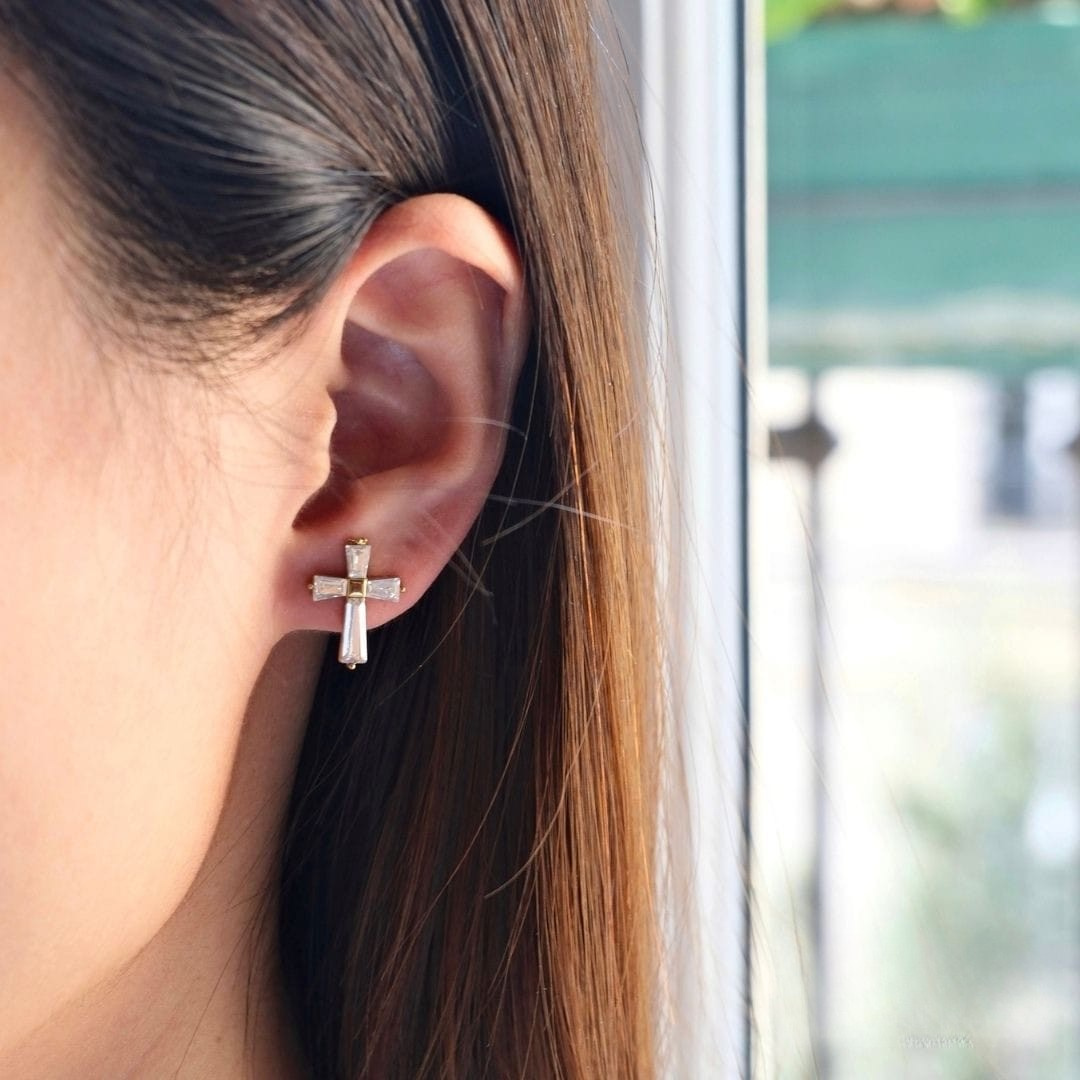 Boucles d’oreilles « Croix »