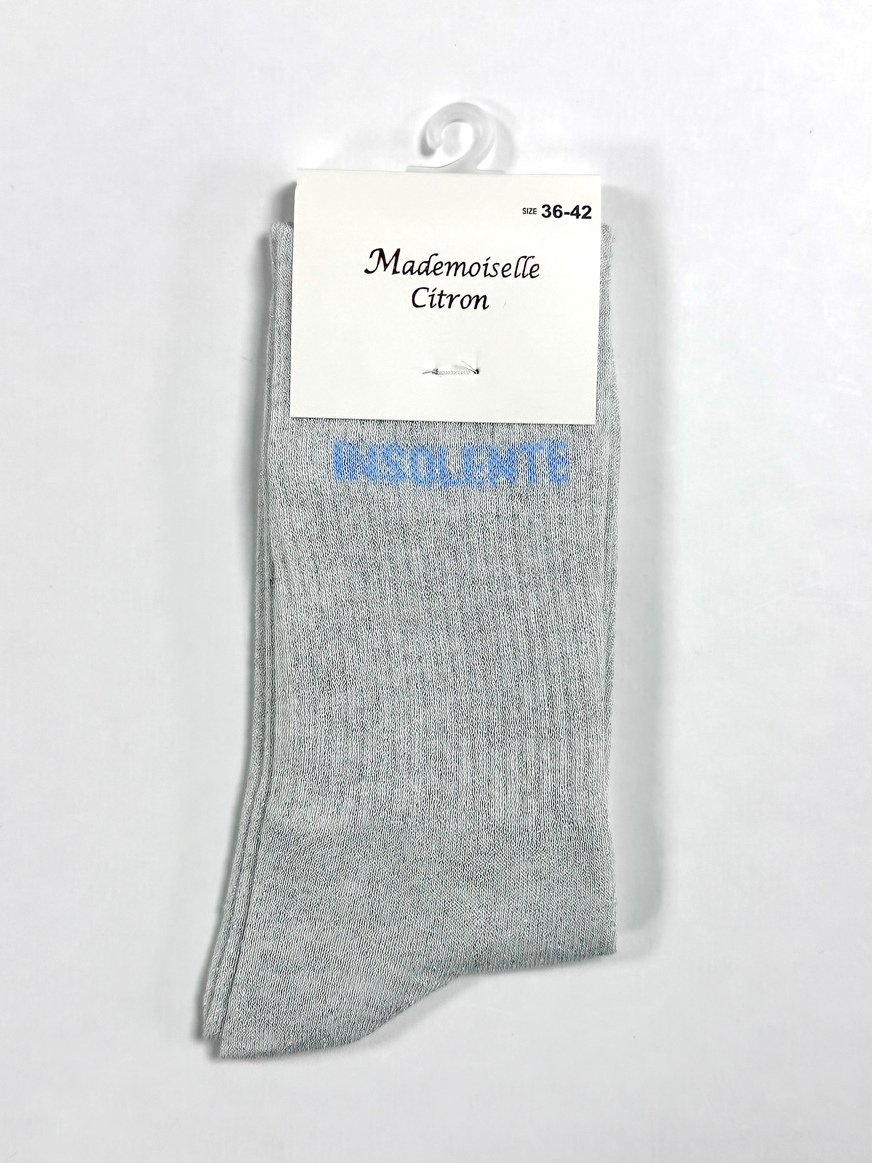 Chaussettes à Paillettes - Insolente (Gris clair)