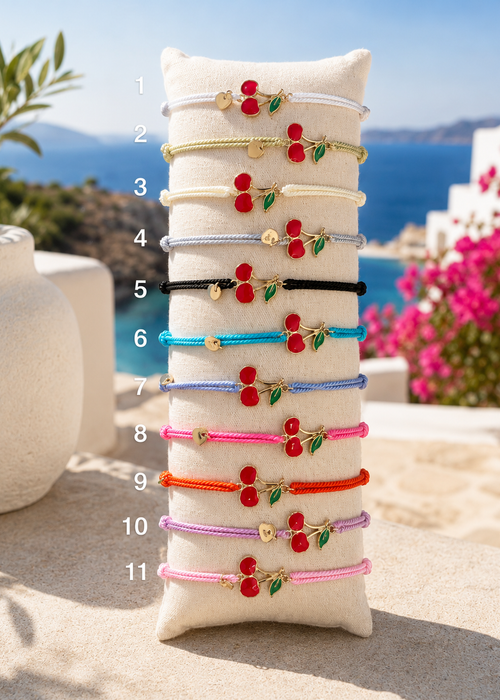 Bracelet Réglable Cerise