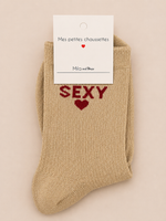 Chaussettes à paillettes « Sexy » - Orange