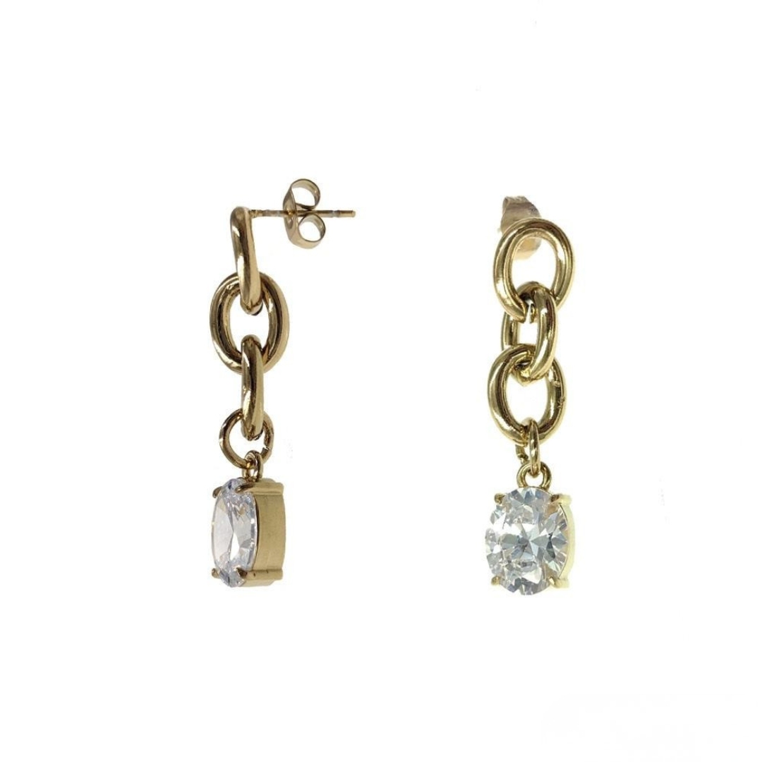 Boucles d’oreilles pendantes « Ice »