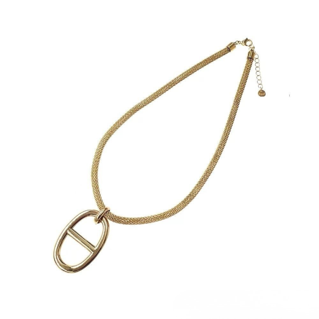 Collier « Maille marine » grosse maille