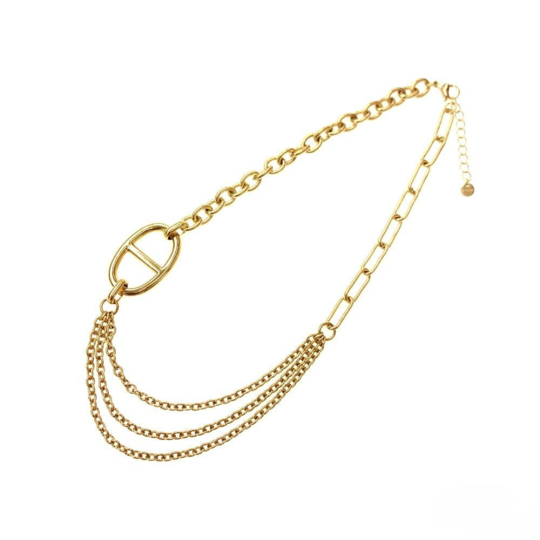 Collier maille marine 3 rang