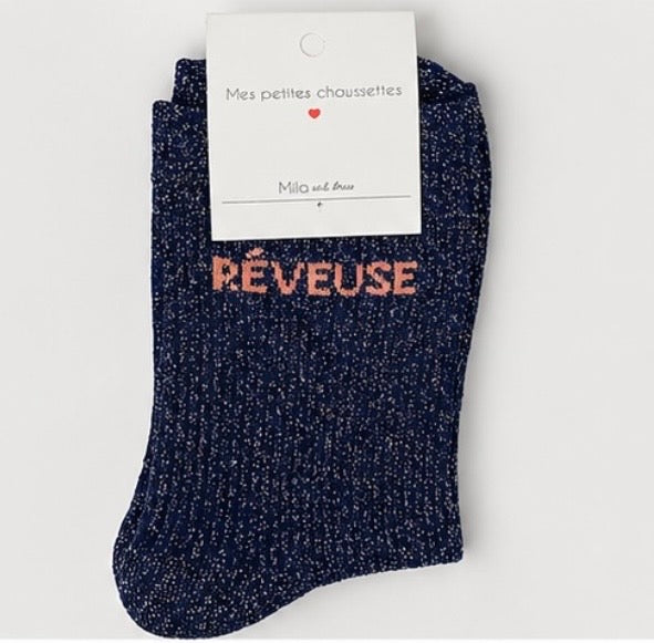 Chaussettes à paillettes « Rêveuse »