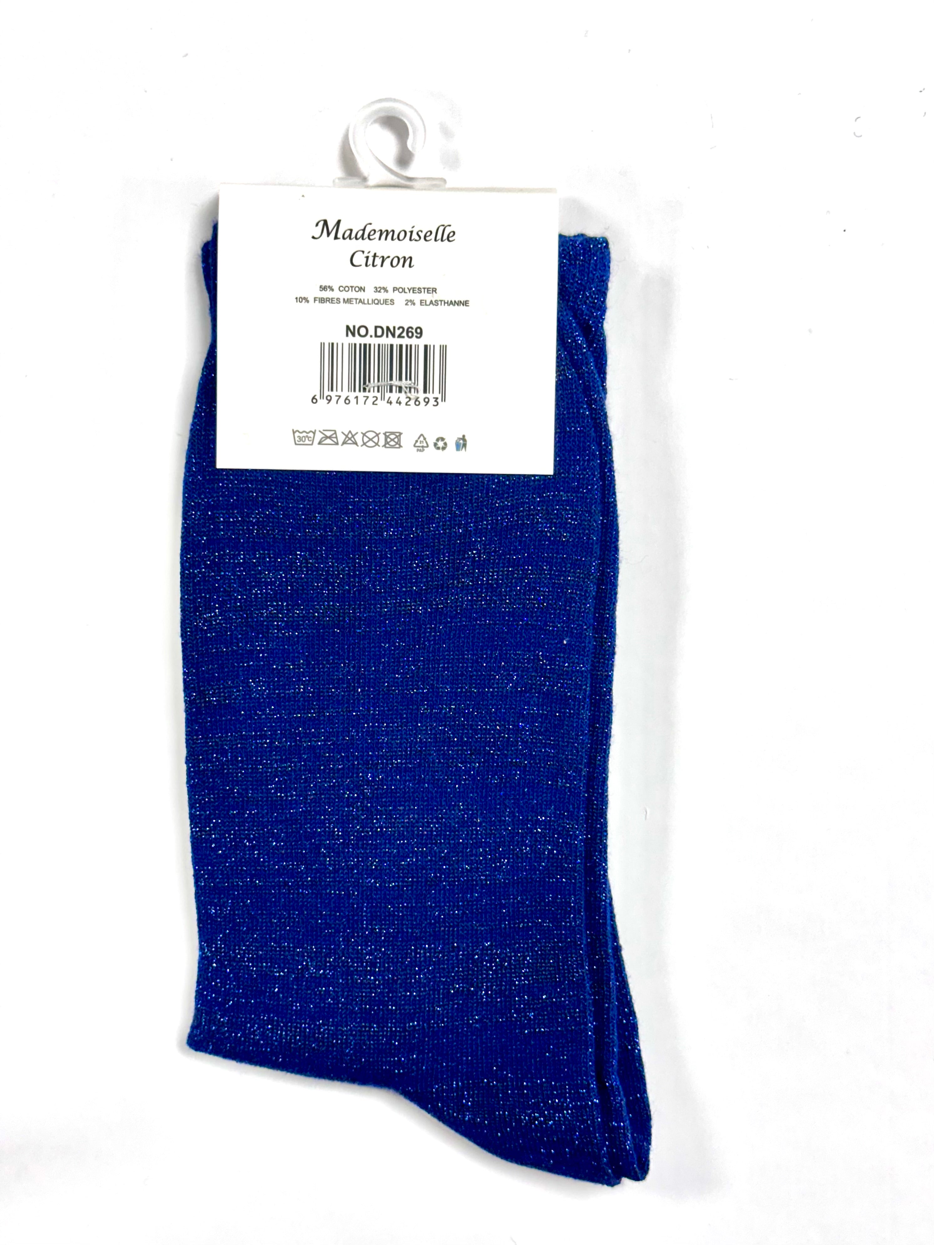 Chaussettes à Paillettes - Casse couille (Bleu foncé)