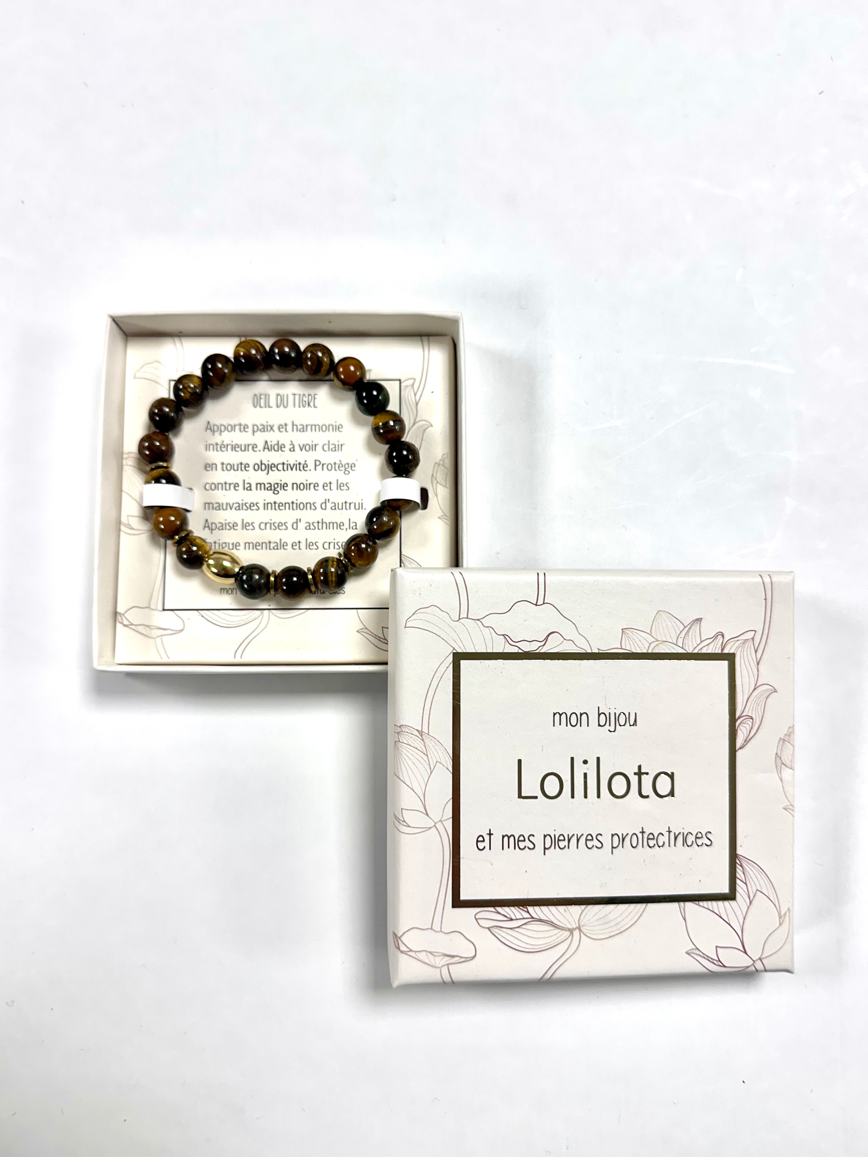 Bracelet en Pierre Naturelle - Œil du Tigre