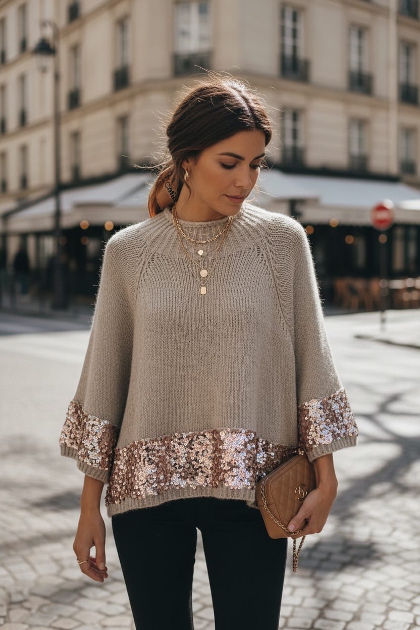 Pull à sequins