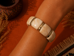 Bracelet Élastique Pierre et Acier Épais
