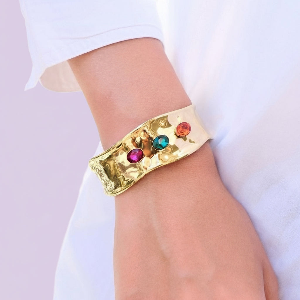 Bracelet manchette « Jasmine »