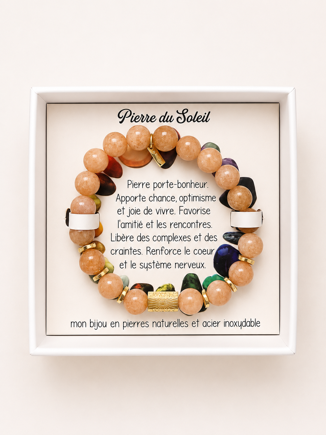 Bracelet en pierre — Pierre du Soleil