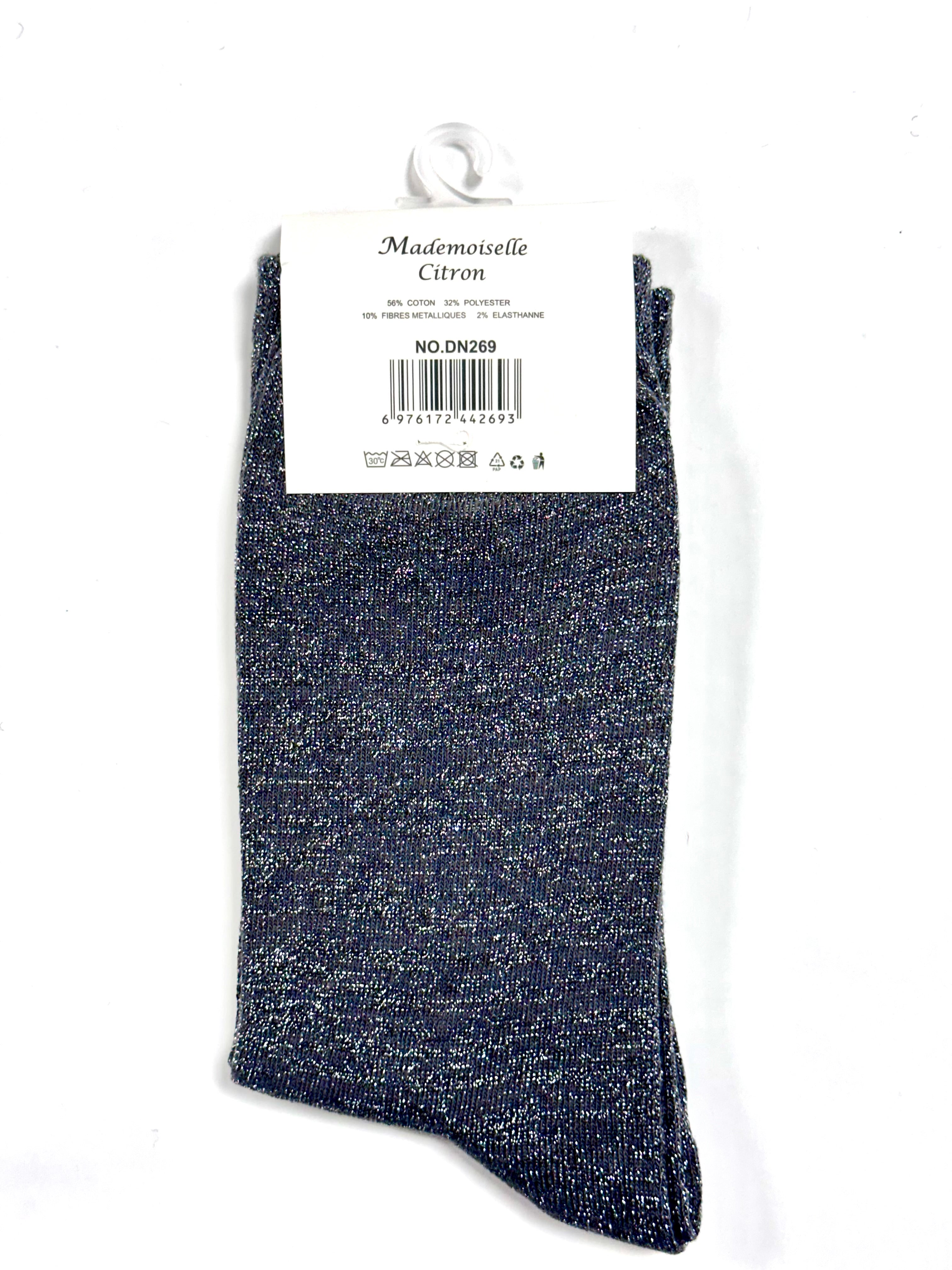 Chaussettes à Paillettes - Casse couille (Gris foncé)