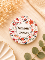 Miroir de Poche Rond - Amour Toujours