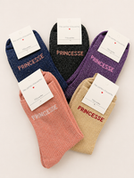 Chaussettes à paillettes « Princesse » - Violet