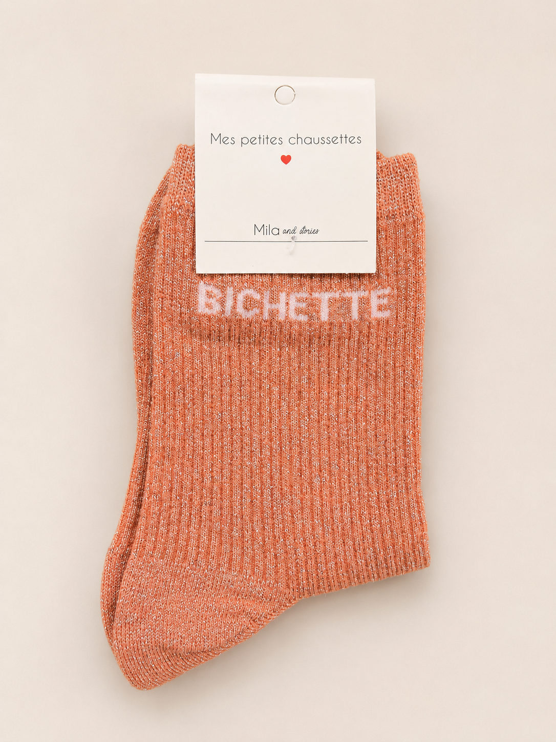 Chaussettes à paillettes « Bichette »