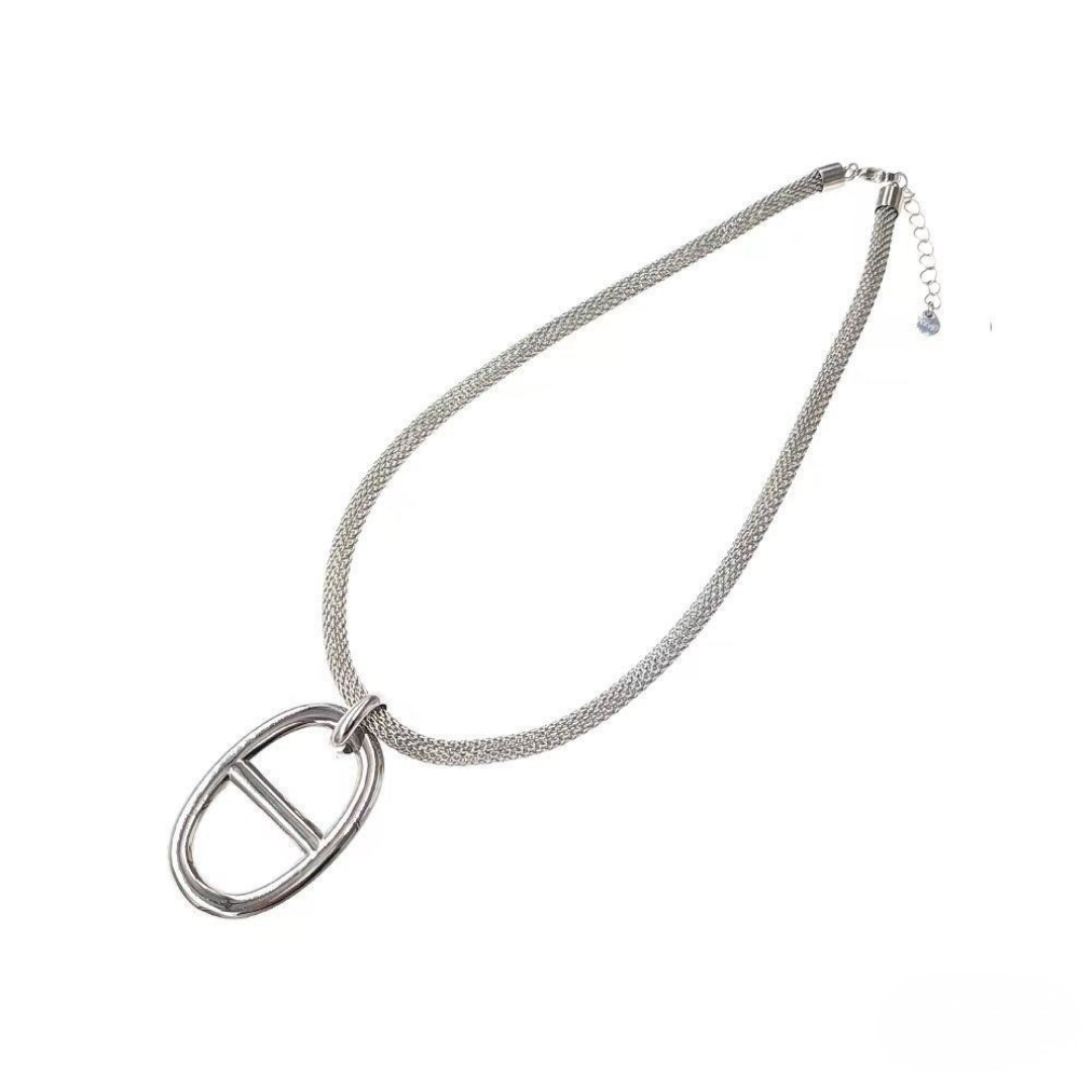 Collier « Maille marine » grosse maille