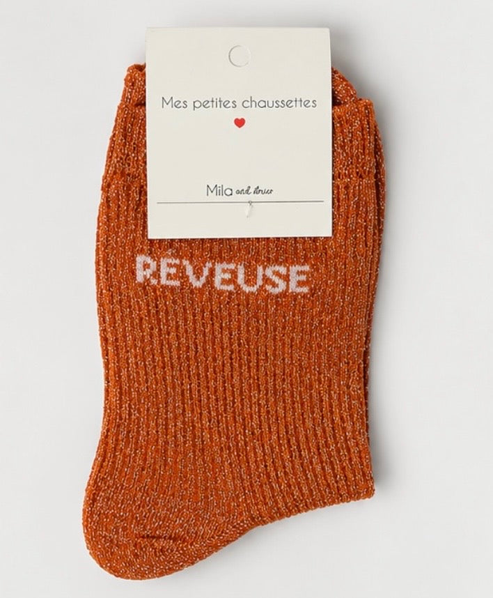 Chaussettes à paillettes « Rêveuse »