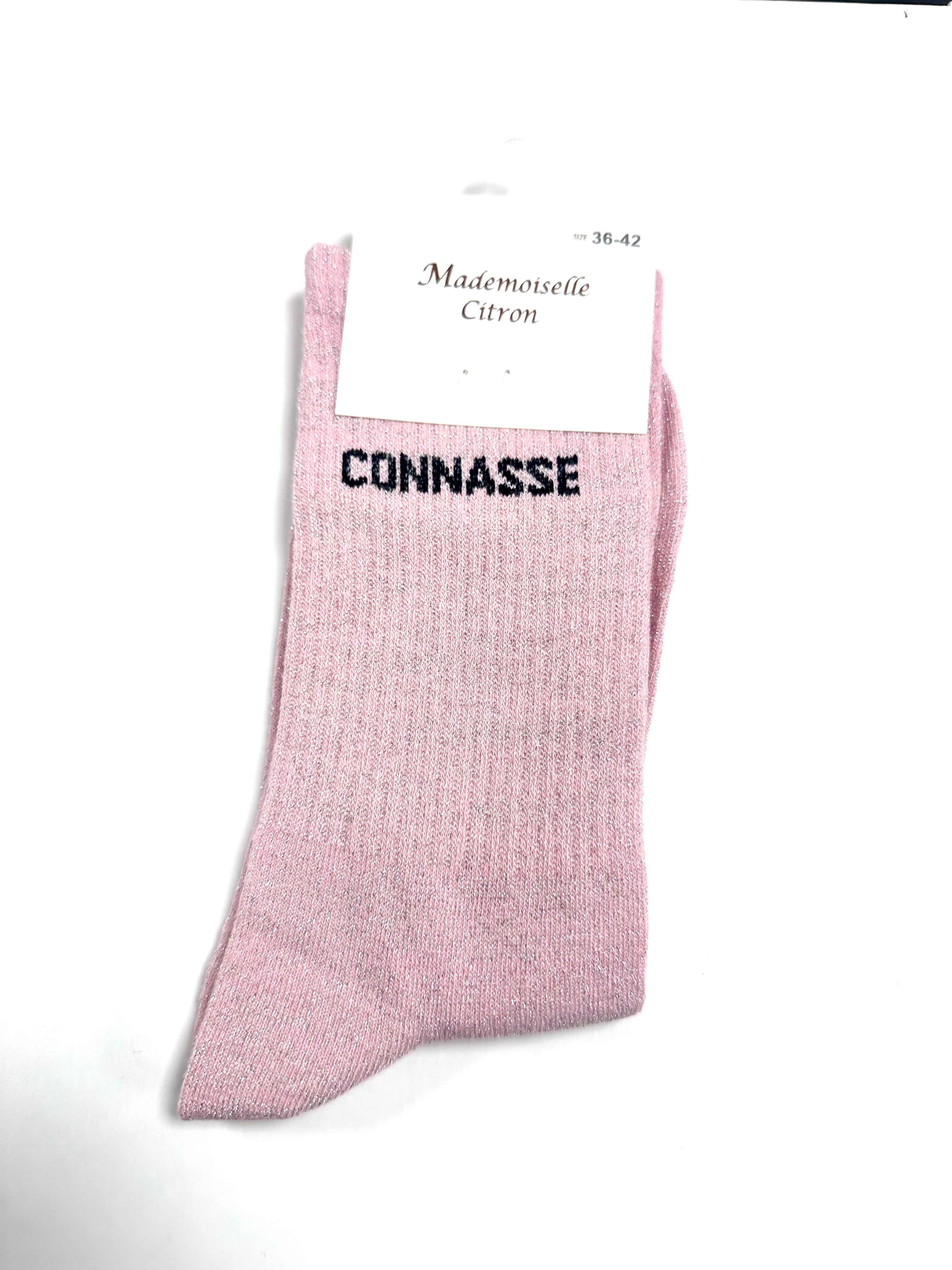 Chaussettes à Paillettes - Connasse (Rose)