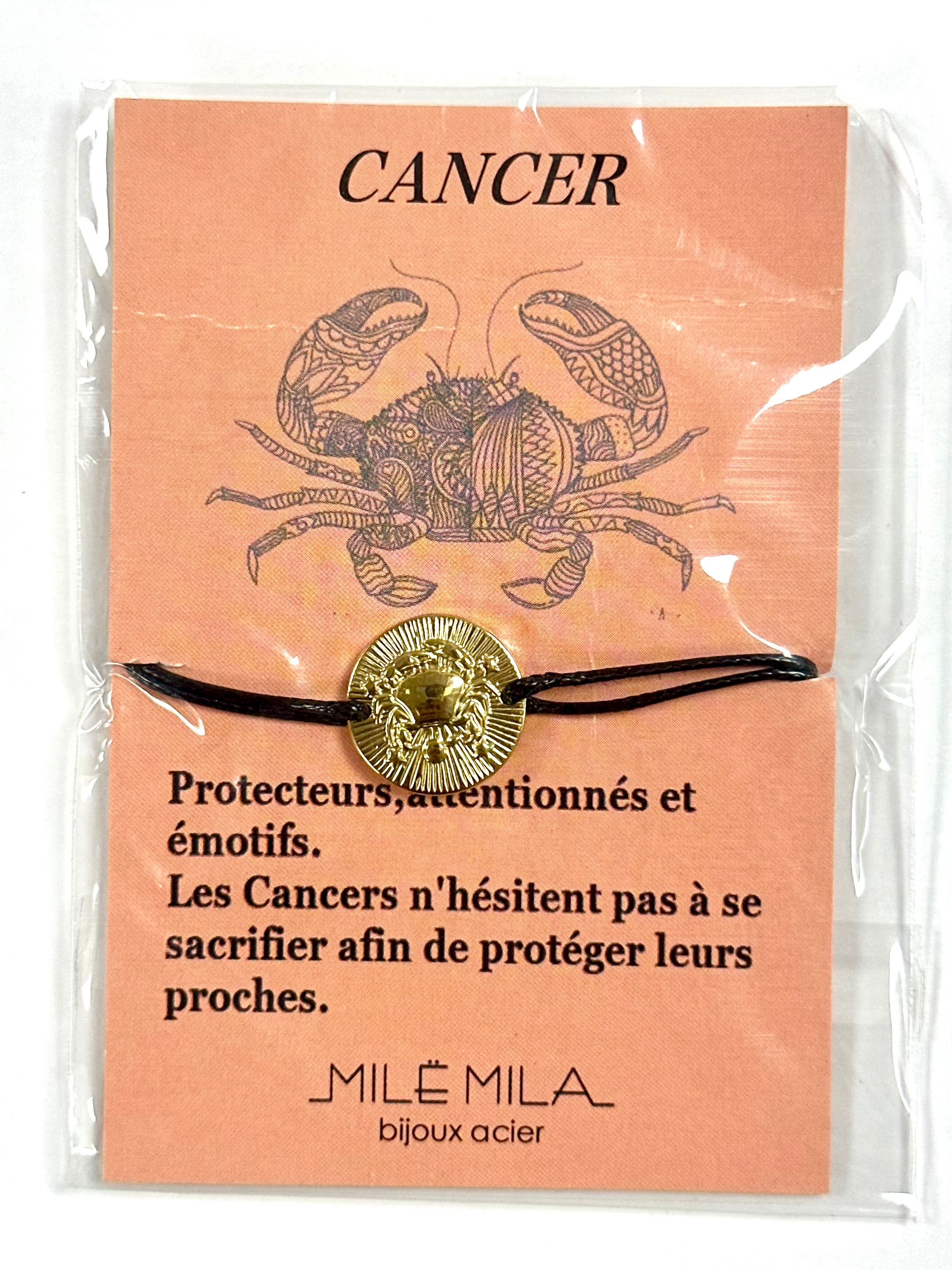 Bracelet zodiaque Cancer en acier inoxydable – La Tienda