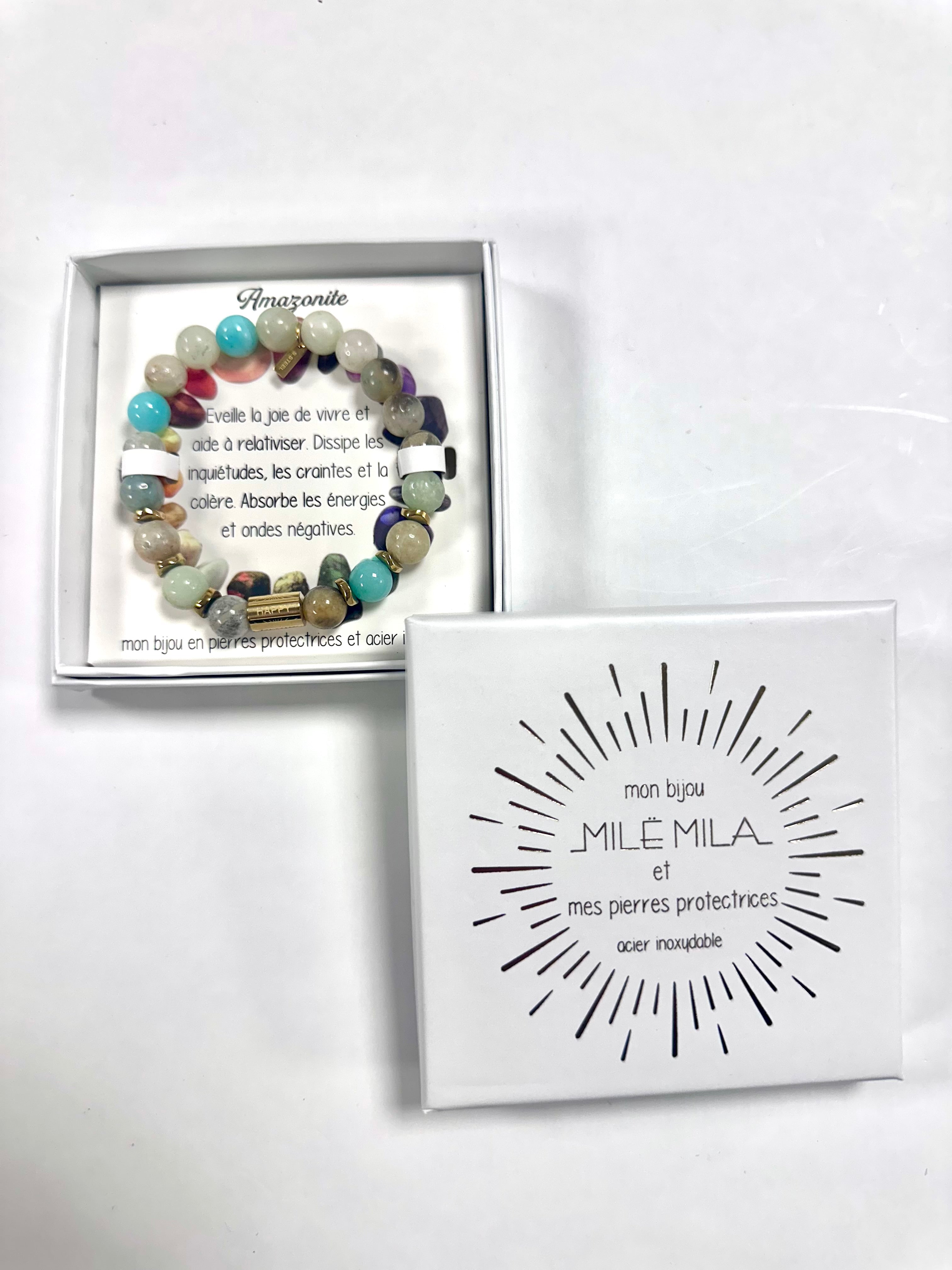 Bracelet en pierre — Amazonite