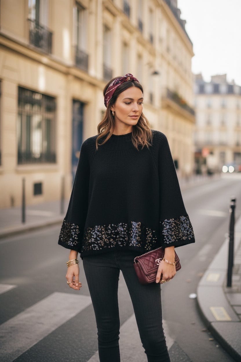 Pull à sequins