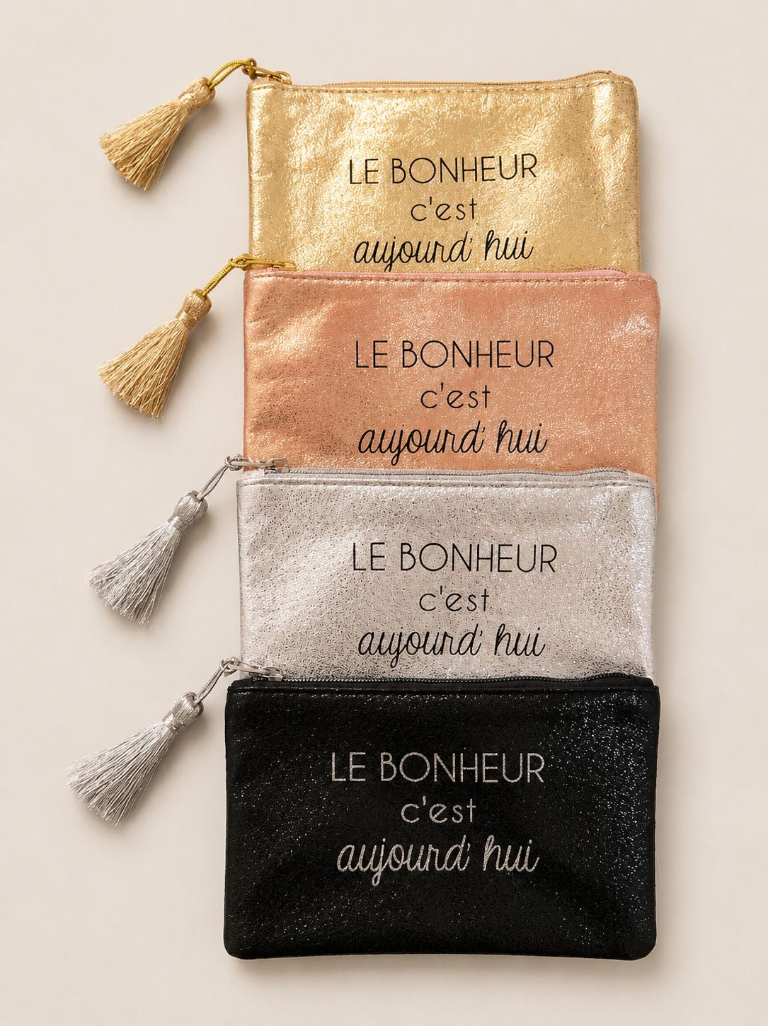 Pochette message 'Le bonheur c’est aujourd’hui'