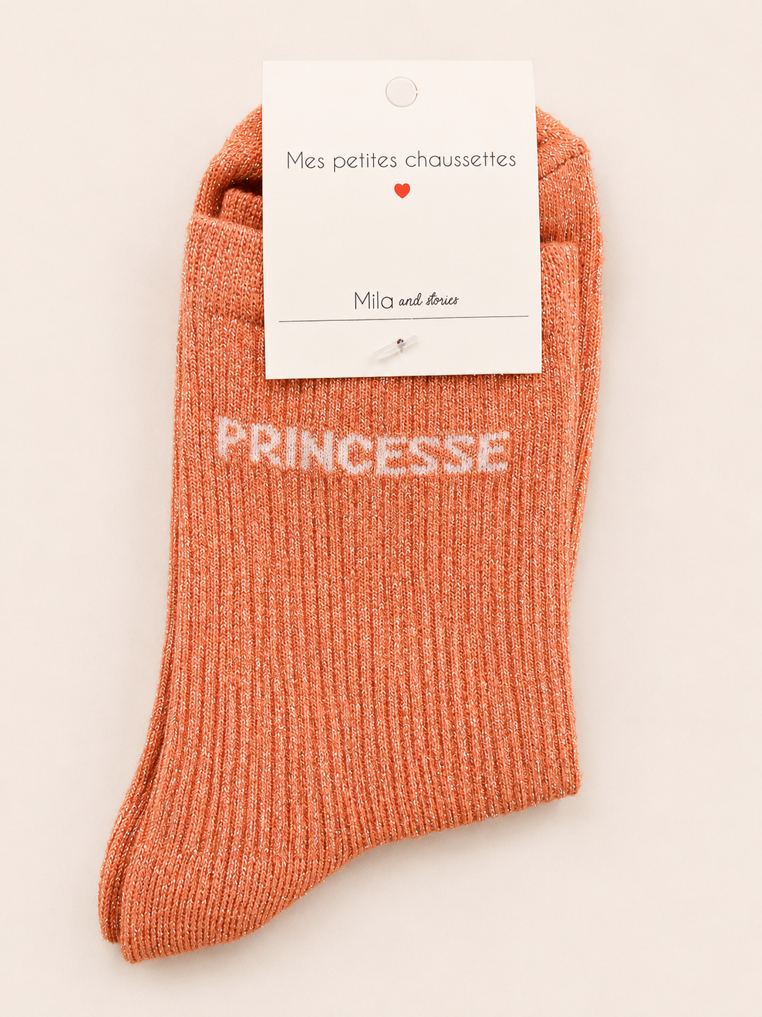 Chaussettes à paillettes « Princesse » - Violet