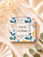 Miroir de Poche Carré - À la Vie à l’Amour
