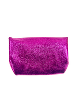 Porte-monnaie en cuir triple pochette - Rose