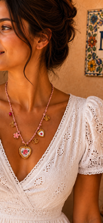 Collier Rosa Vida