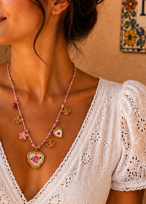 Collier Rosa Vida