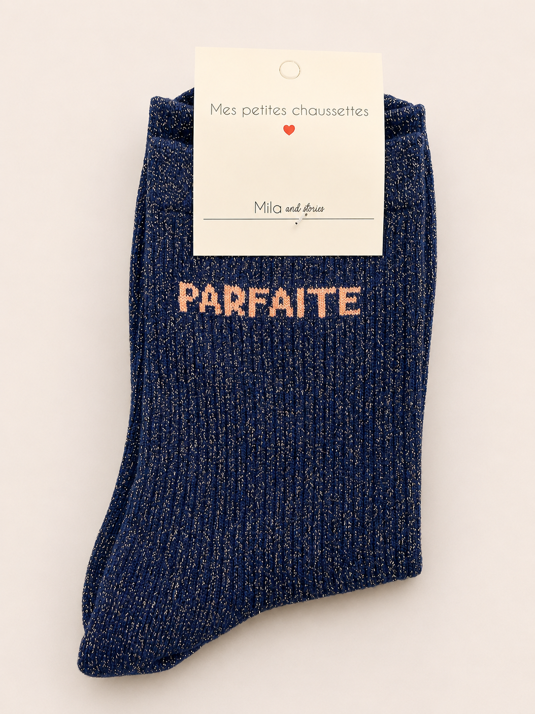 Chaussettes à paillettes « Parfaite » - Bleu