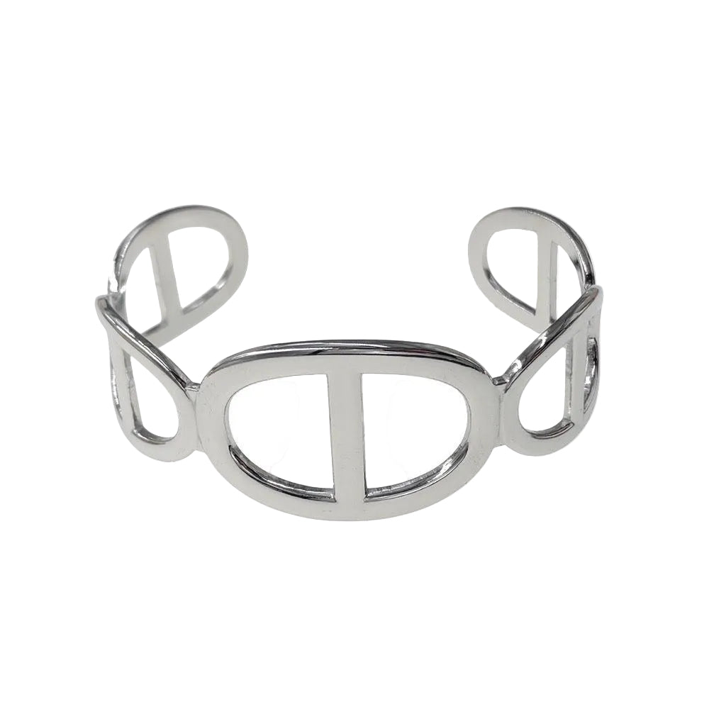 Bracelet manchette maille marine