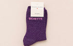 Chaussettes à paillettes « Bichette »