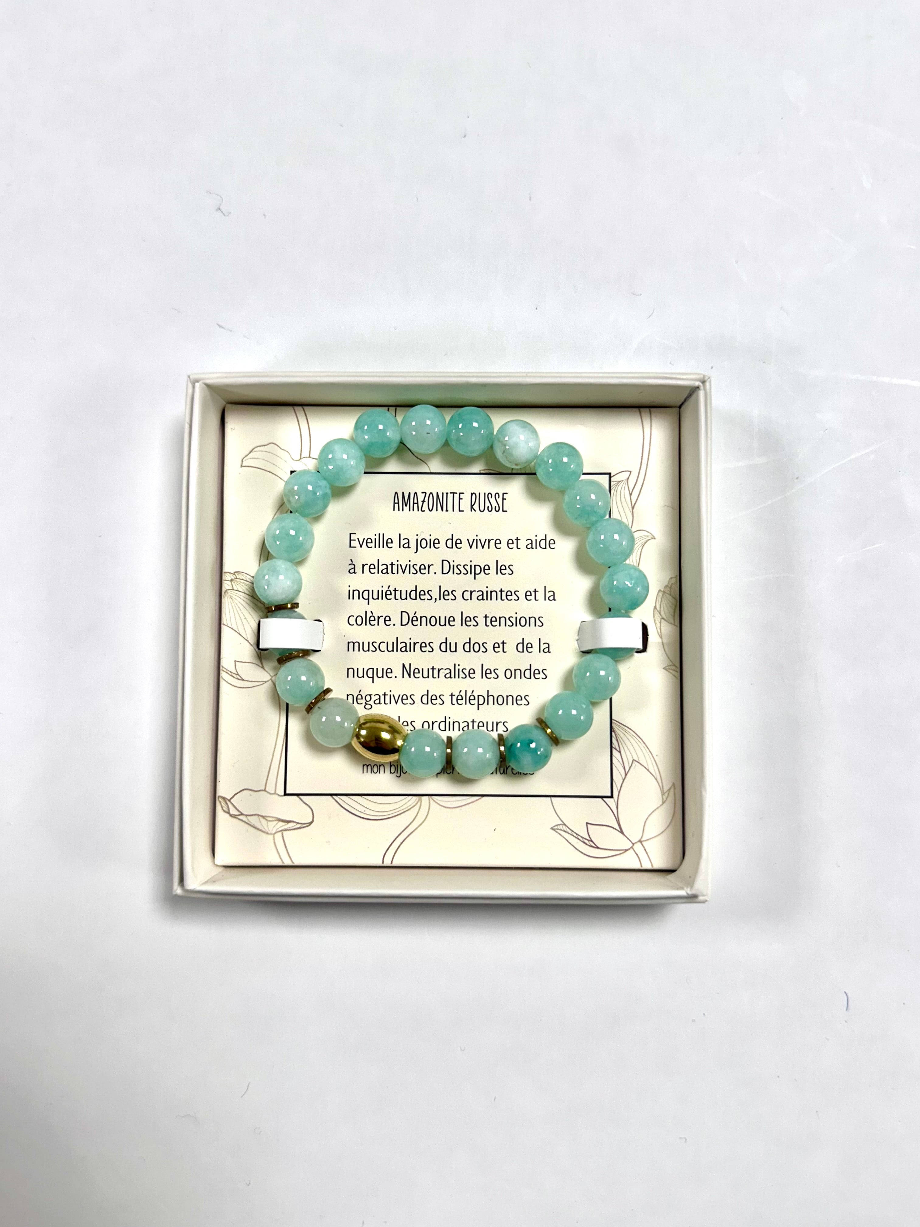 Bracelet en Pierre Naturelle - Amazonite Russe