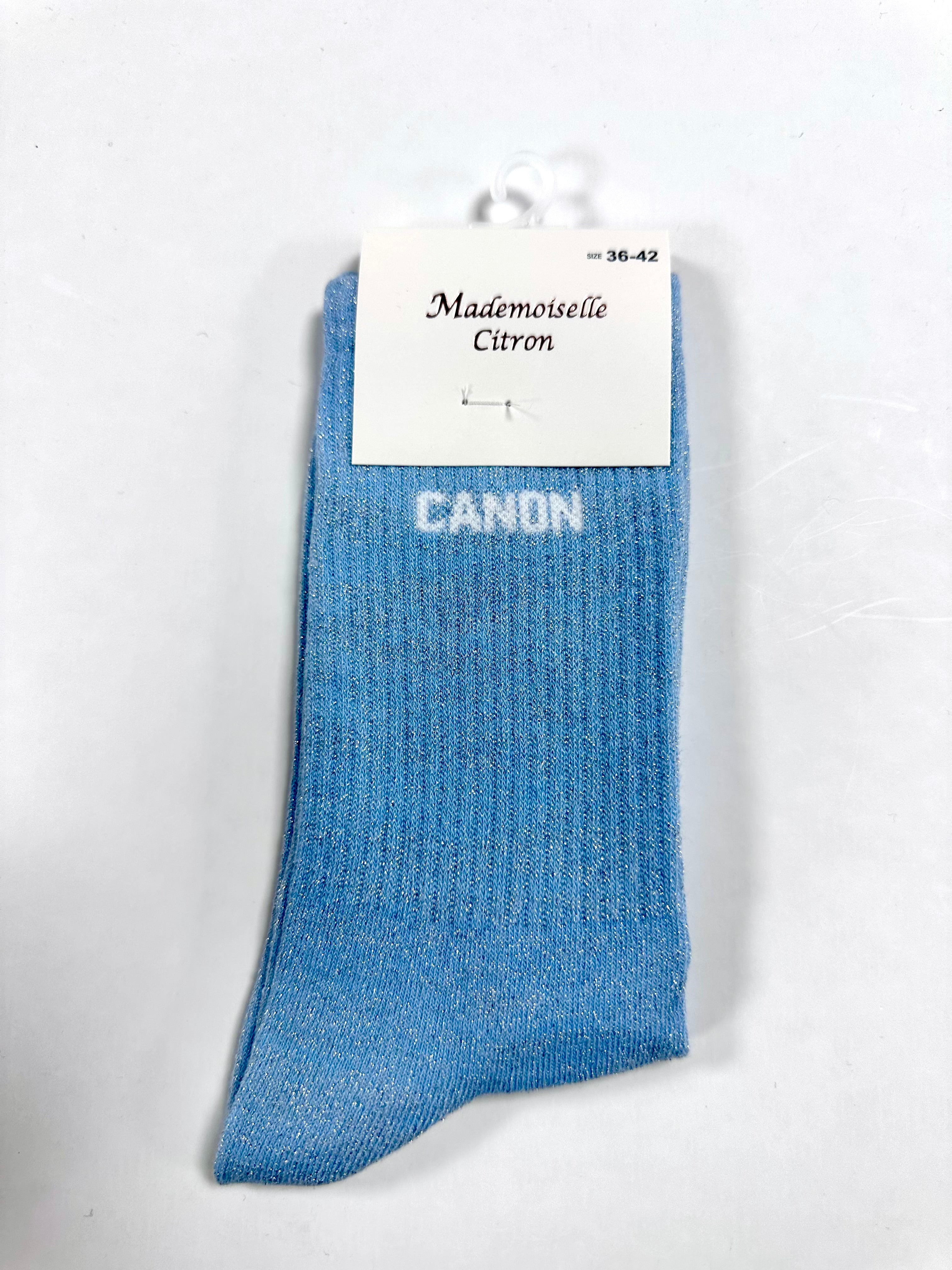 Chaussettes à Paillettes - Canon (Bleu clair)