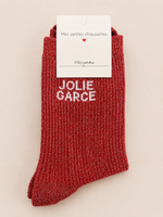 Chaussettes à paillettes « Jolie garce »