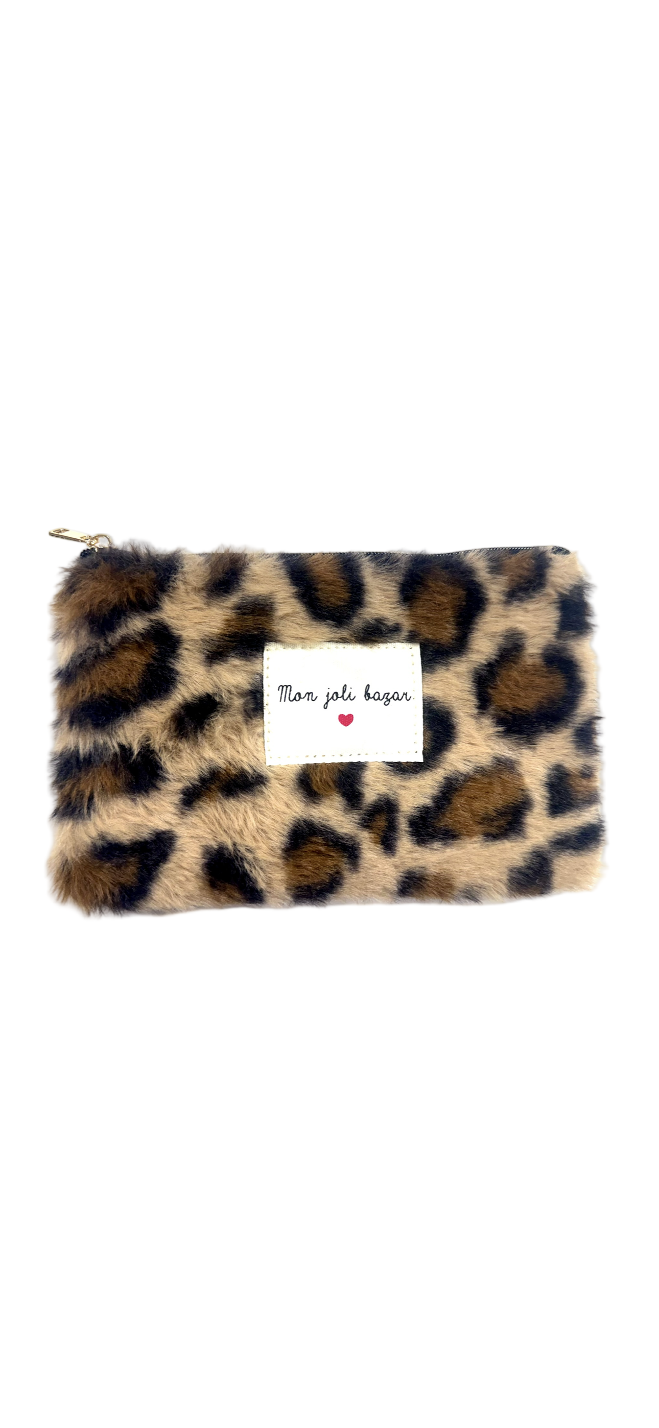 Pochette « Mon joli bazar (moumoute) » - Léopard