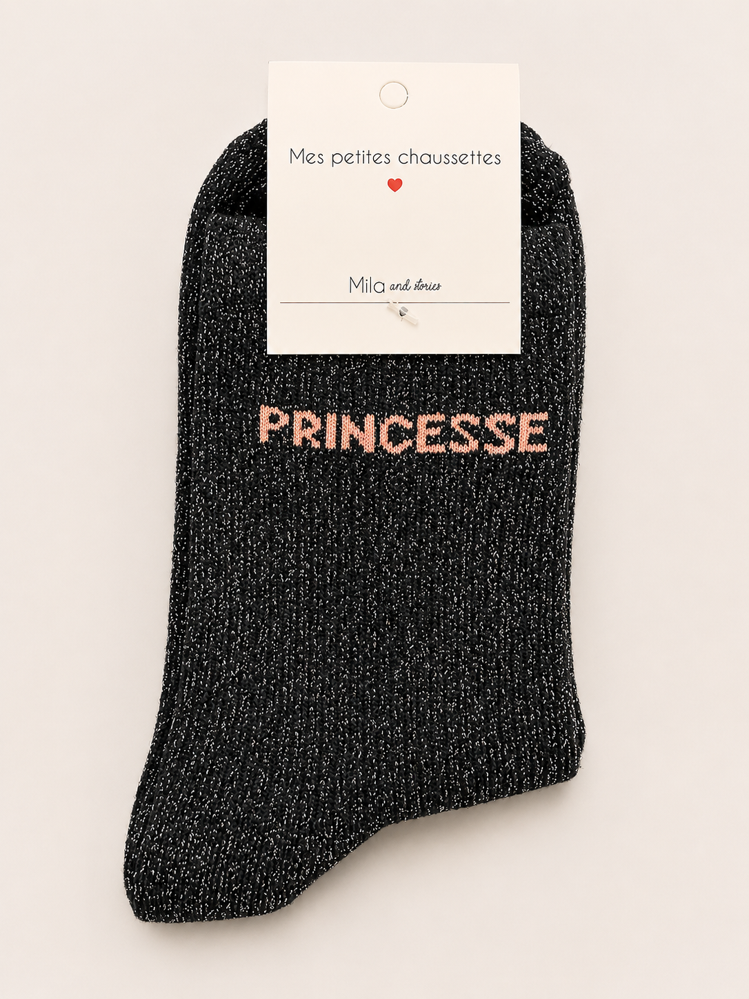 Chaussettes à paillettes « Princesse » - Violet