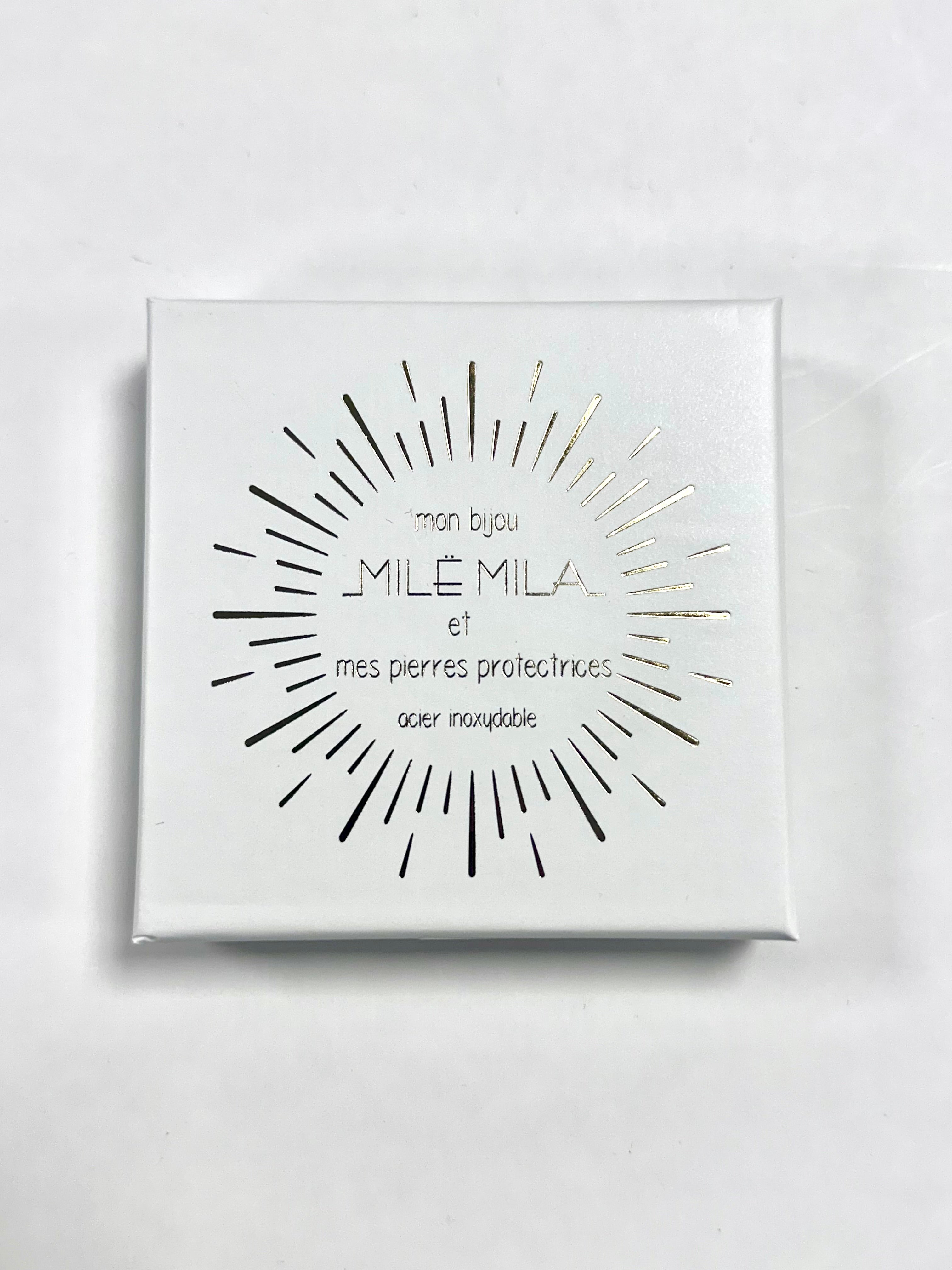 Bracelet en Pierre Naturelle - Agate Blanche